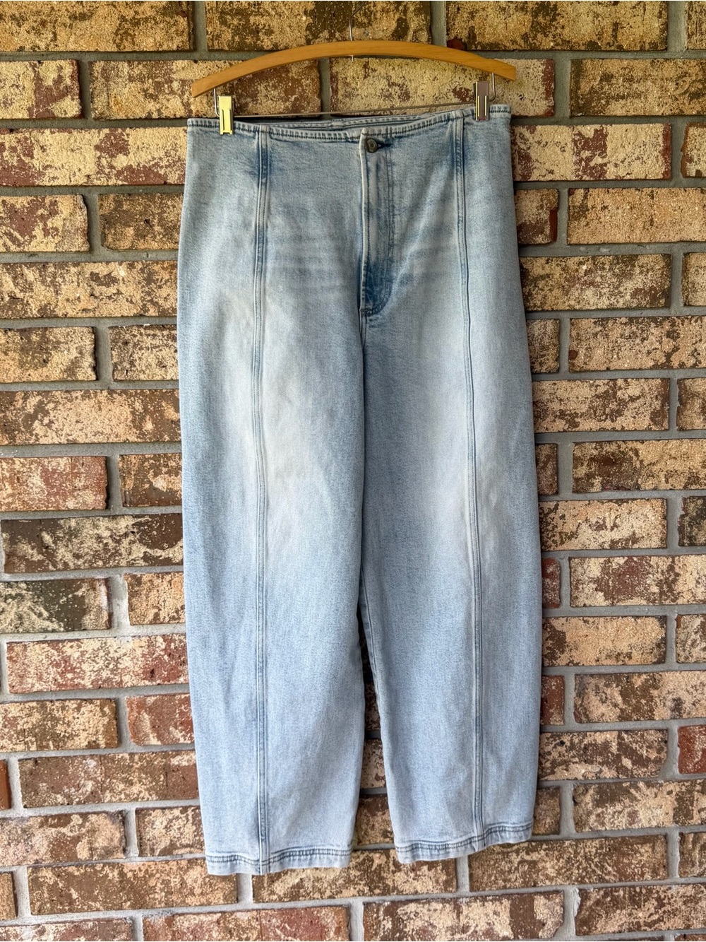 Pistola Revolve Blair High Rise Seamed Barrel Jeans Women’s Size 30 X 27 Washed